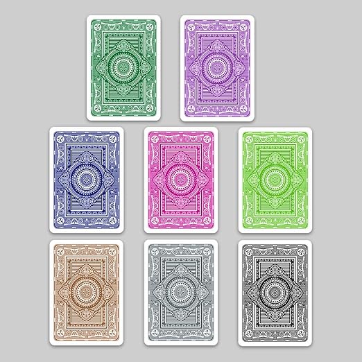 16 pcs Monarch 100% Plastic Poker Playing Cards (8 Colors)