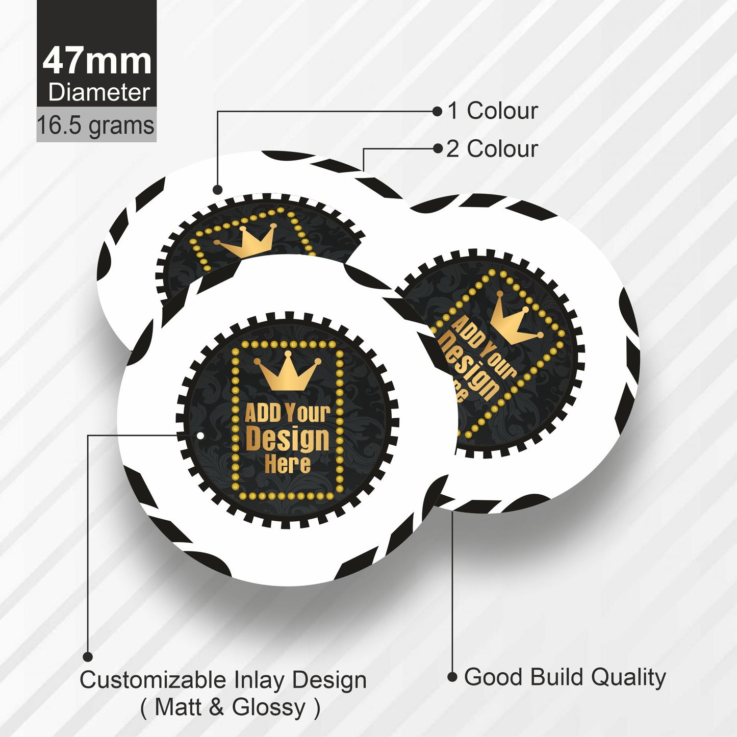 TYPHOON Customised Poker Chips 47mm