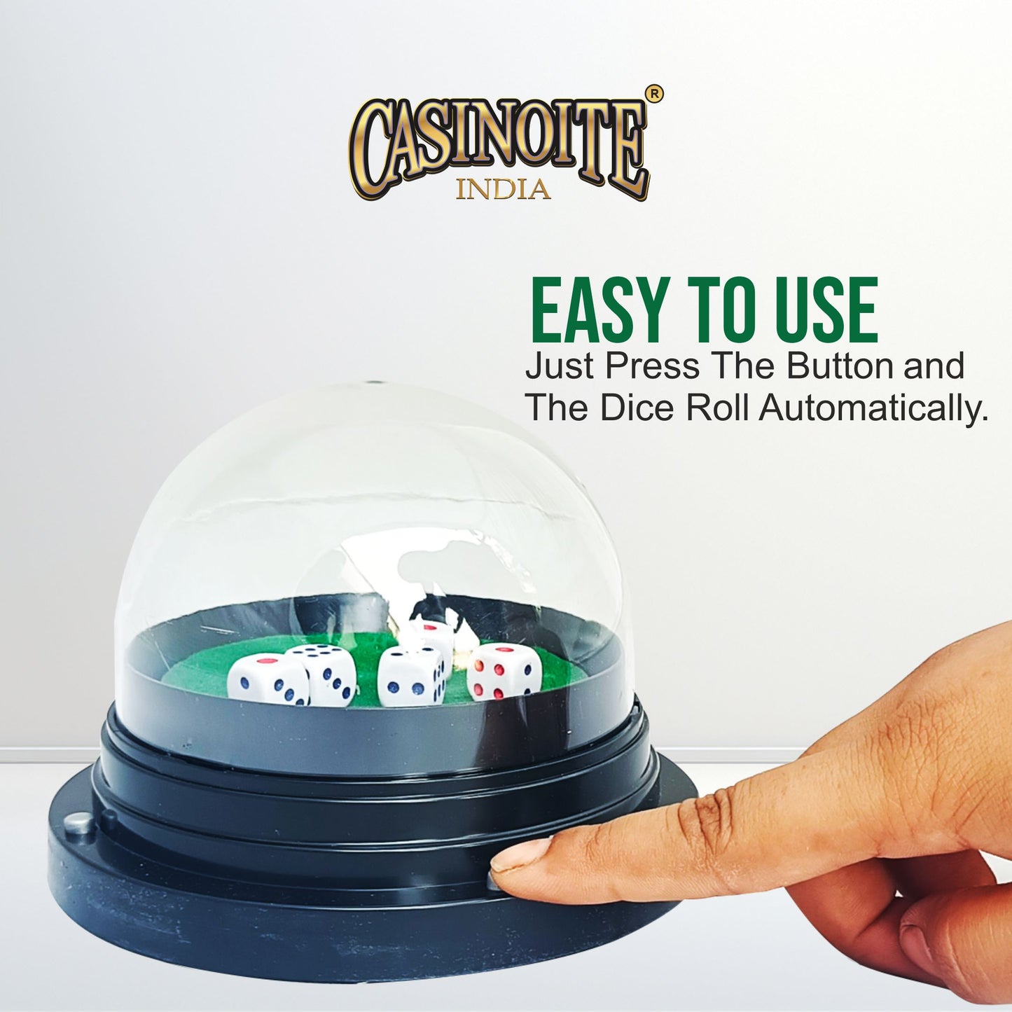 Automatic Casino Dice Roller Cup Set with 5 Dices