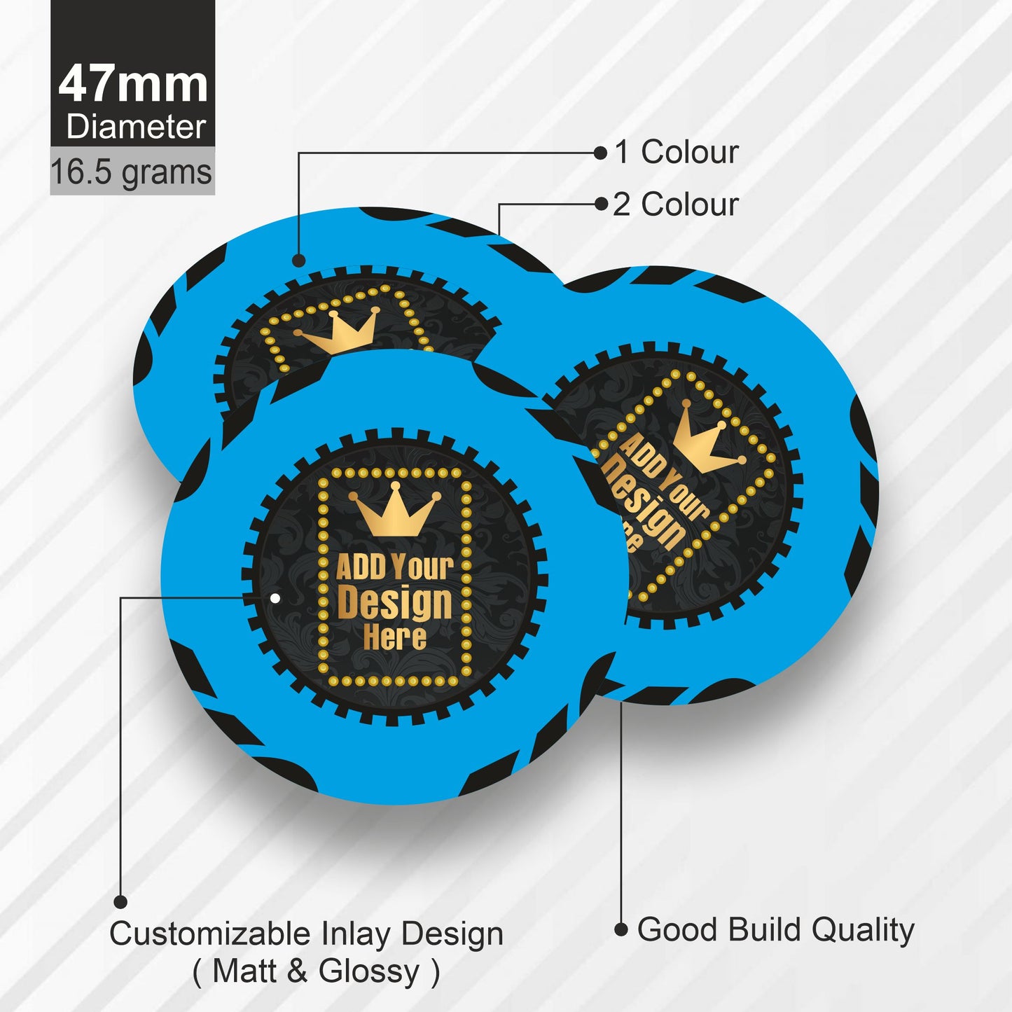 TYPHOON Customised Poker Chips 47mm