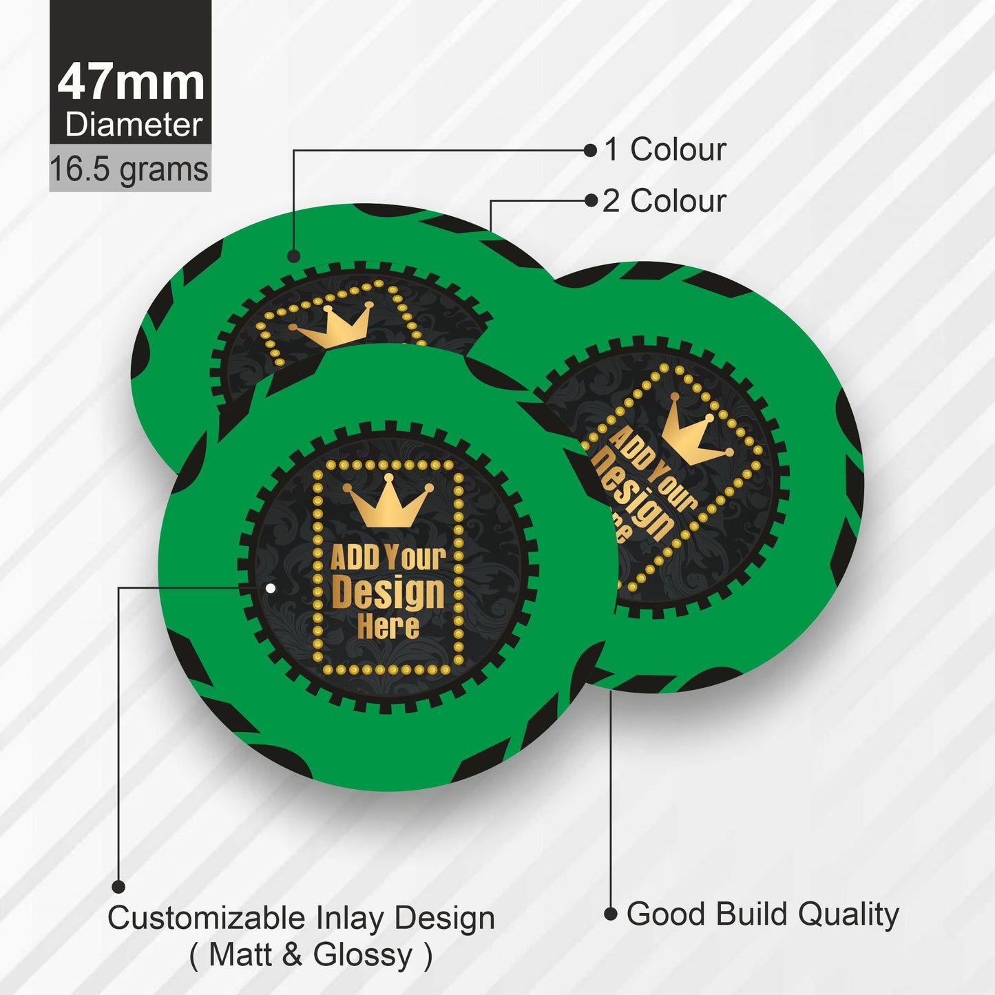 TYPHOON Customised Poker Chips 47mm