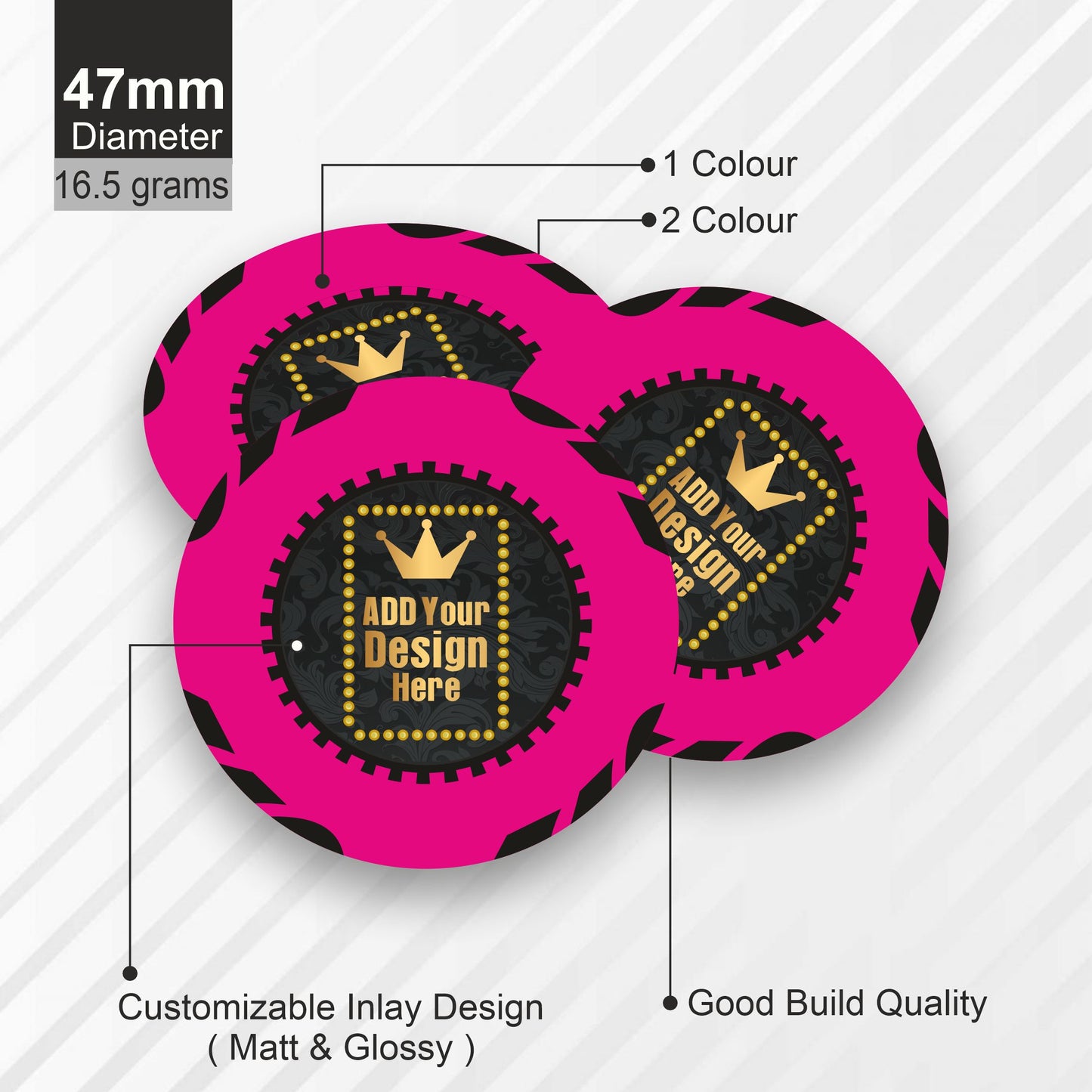 TYPHOON Customised Poker Chips 47mm