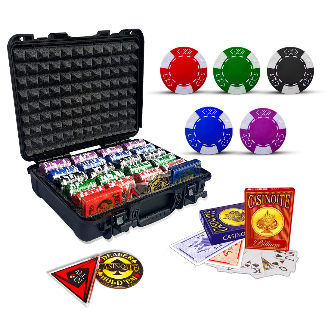 Billium Poker Chips Set without Denomination 400 Black Case