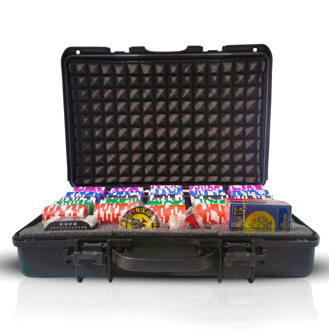 Billium 500 without Denominations with Bricks Chip Set | Black Case