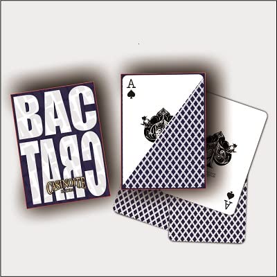 Baccarat Premium Plastic Coated Playing Cards (6RED+6BLUE)