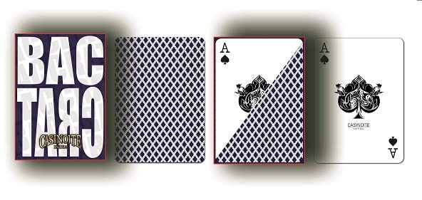 Baccarat Premium Plastic Coated Playing Cards (Blue)
