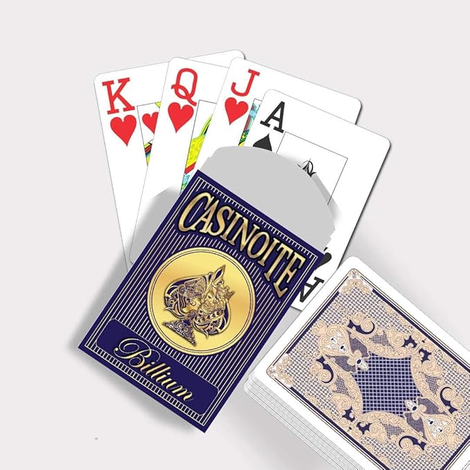 Billium Plastic Poker Playing Card (Blue)