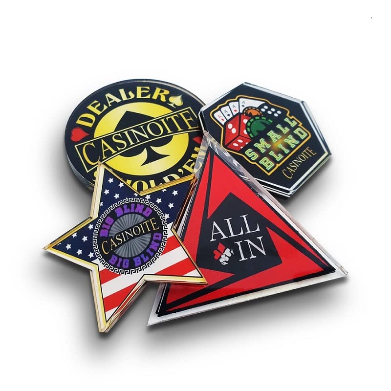 Poker Dealer , All in , Big Blind & Small Blind Buttons