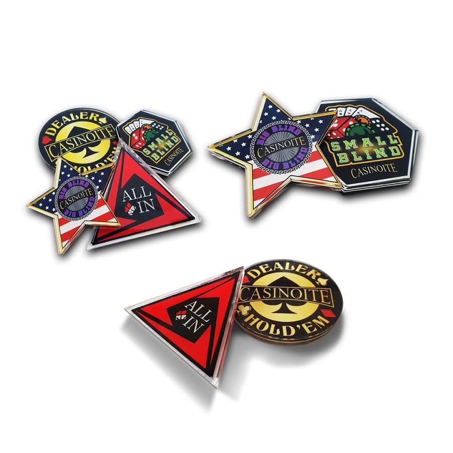Poker Dealer , All in , Big Blind & Small Blind Buttons