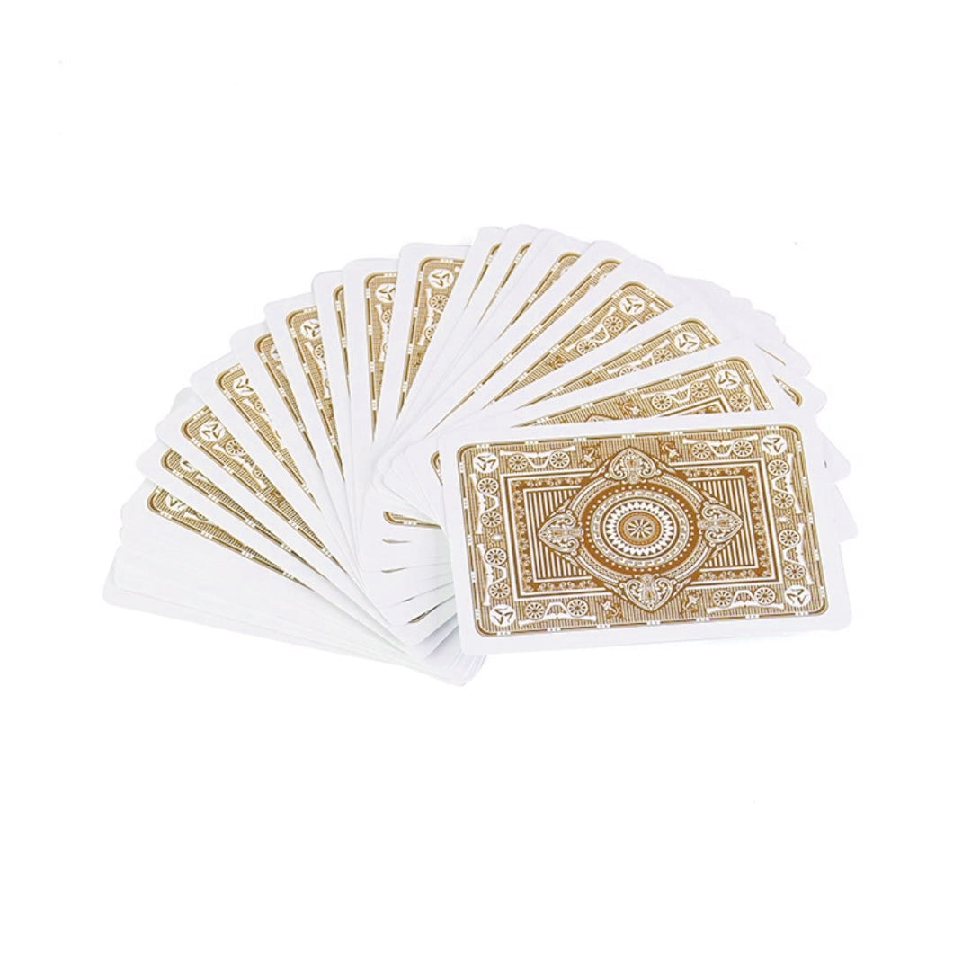 Monarch 100% Plastic Poker Playing Cards-Brown