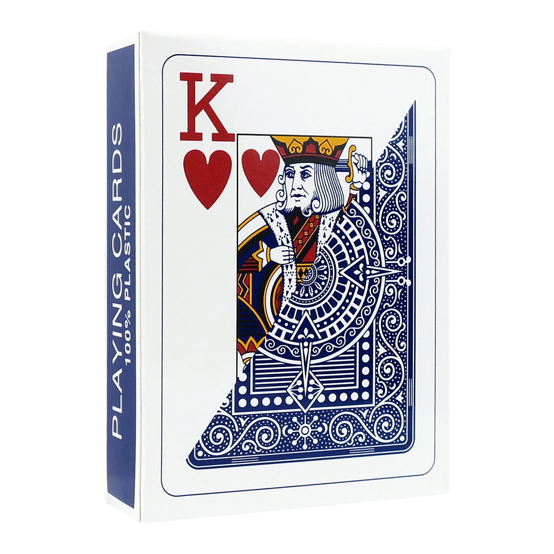 Modiano Texas Poker Jumbo Index 100% Plastic Playing Cards Blue