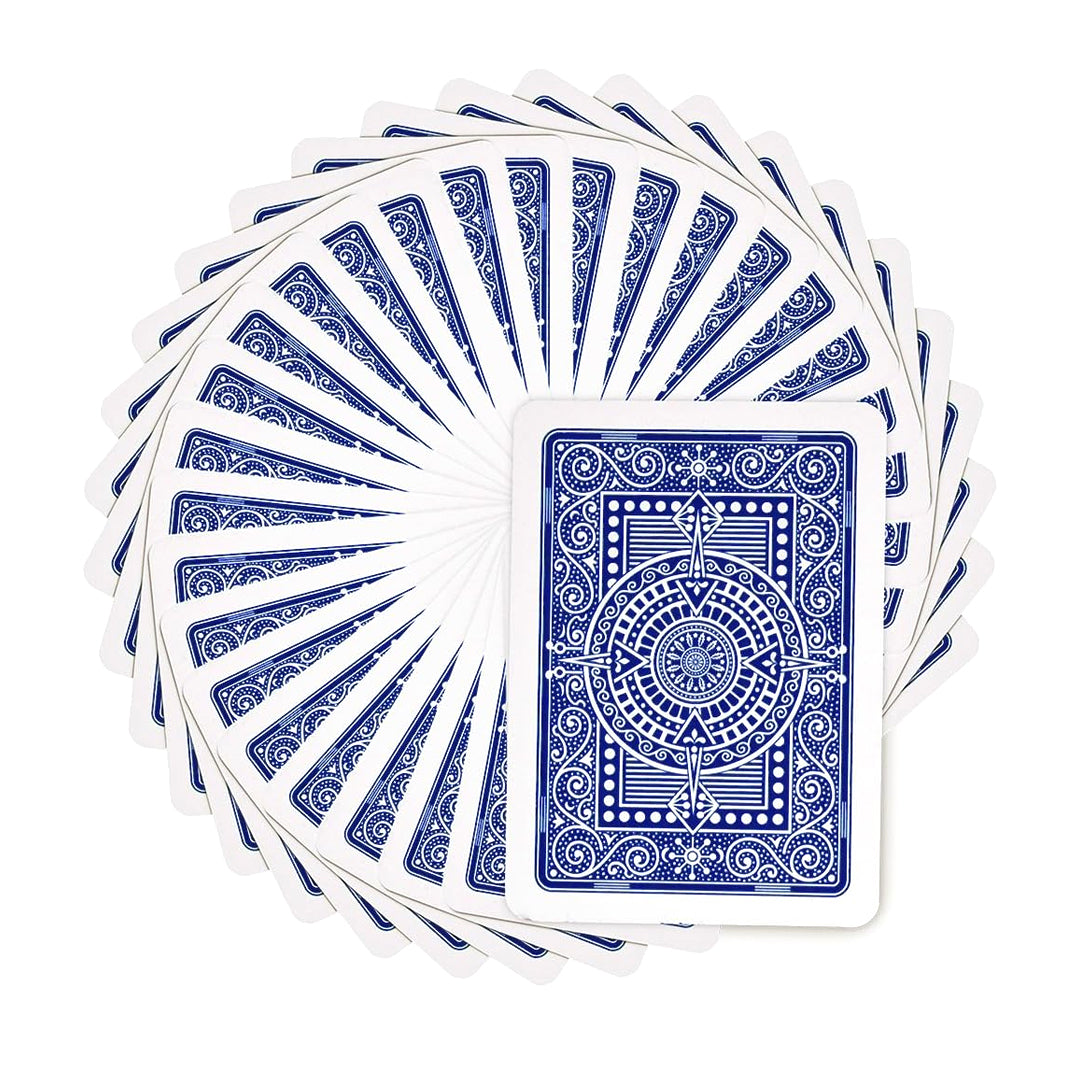 Modiano Texas Poker Jumbo Index 100% Plastic Playing Cards Blue