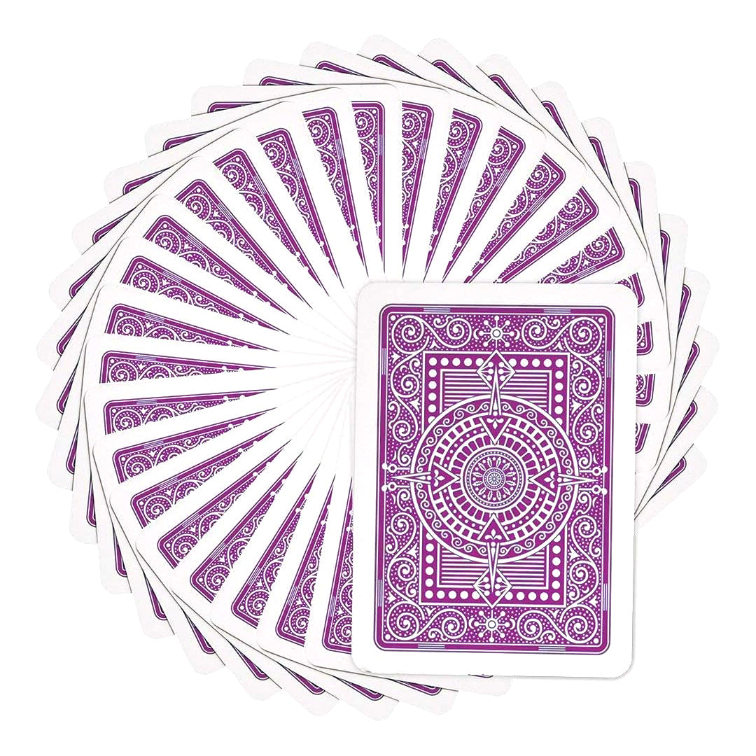 Modiano Texas Poker Jumbo Index 100% Plastic Playing Cards Purple