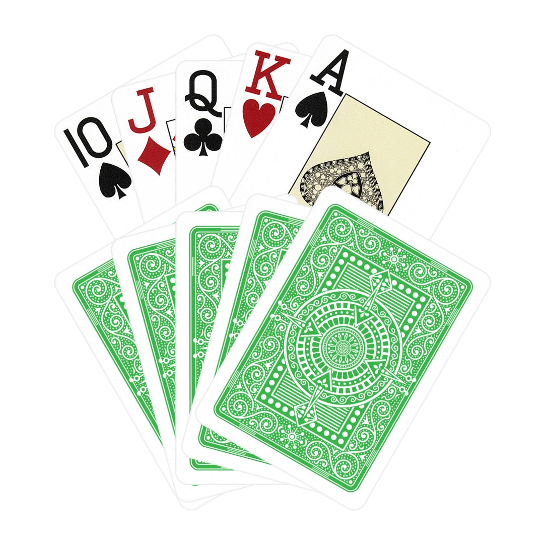 Modiano Texas Poker Jumbo Index 100% Plastic Playing Cards Light Green