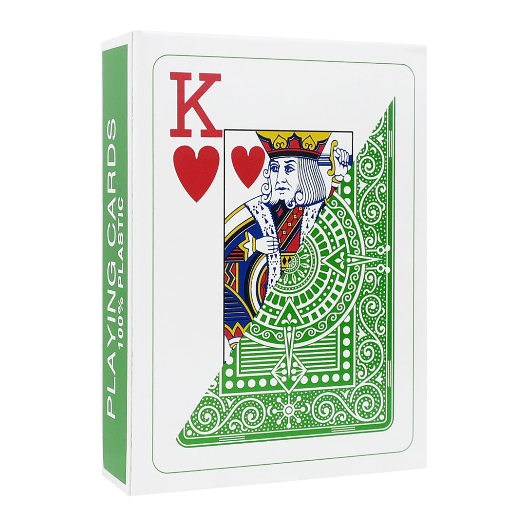 Modiano Texas Poker Jumbo Index 100% Plastic Playing Cards Light Green