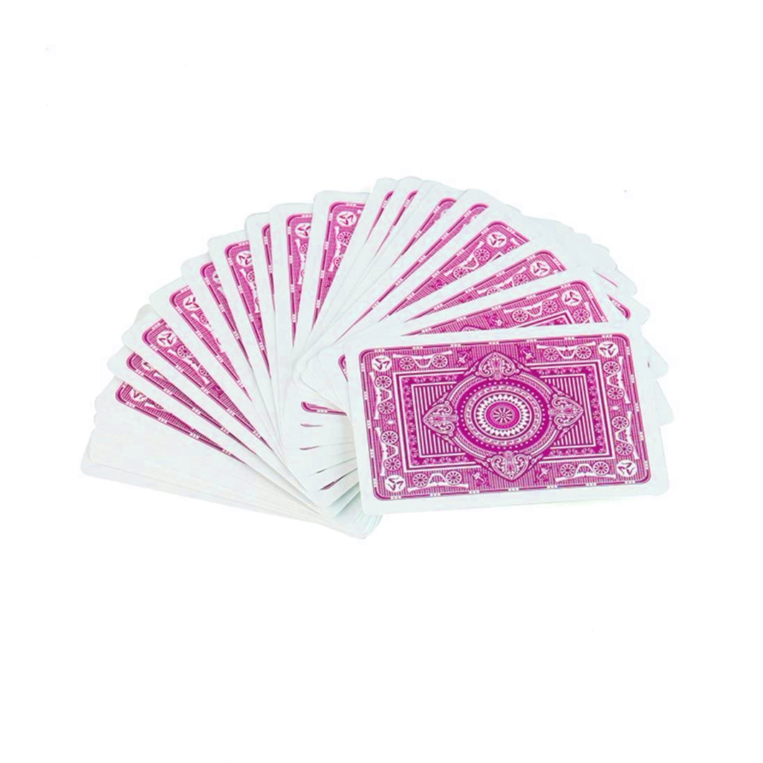 Monarch 100% Plastic Poker Playing Cards- Pink