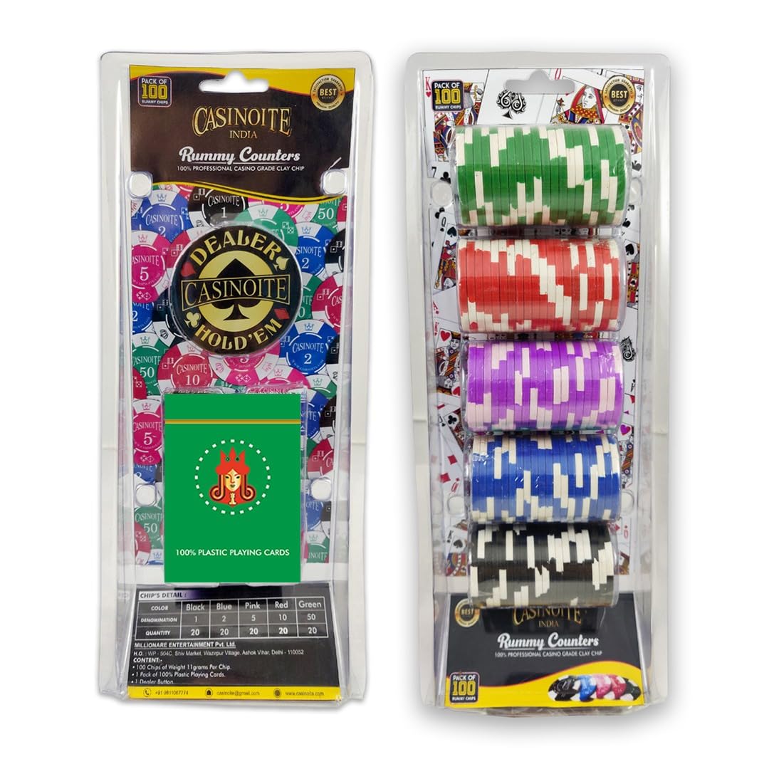 Rummy Counter Chips Casino Grade 100 ( GREEN )