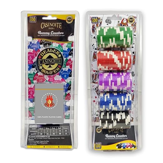 Rummy Counter Chips Casino Grade 100 |GRAY )