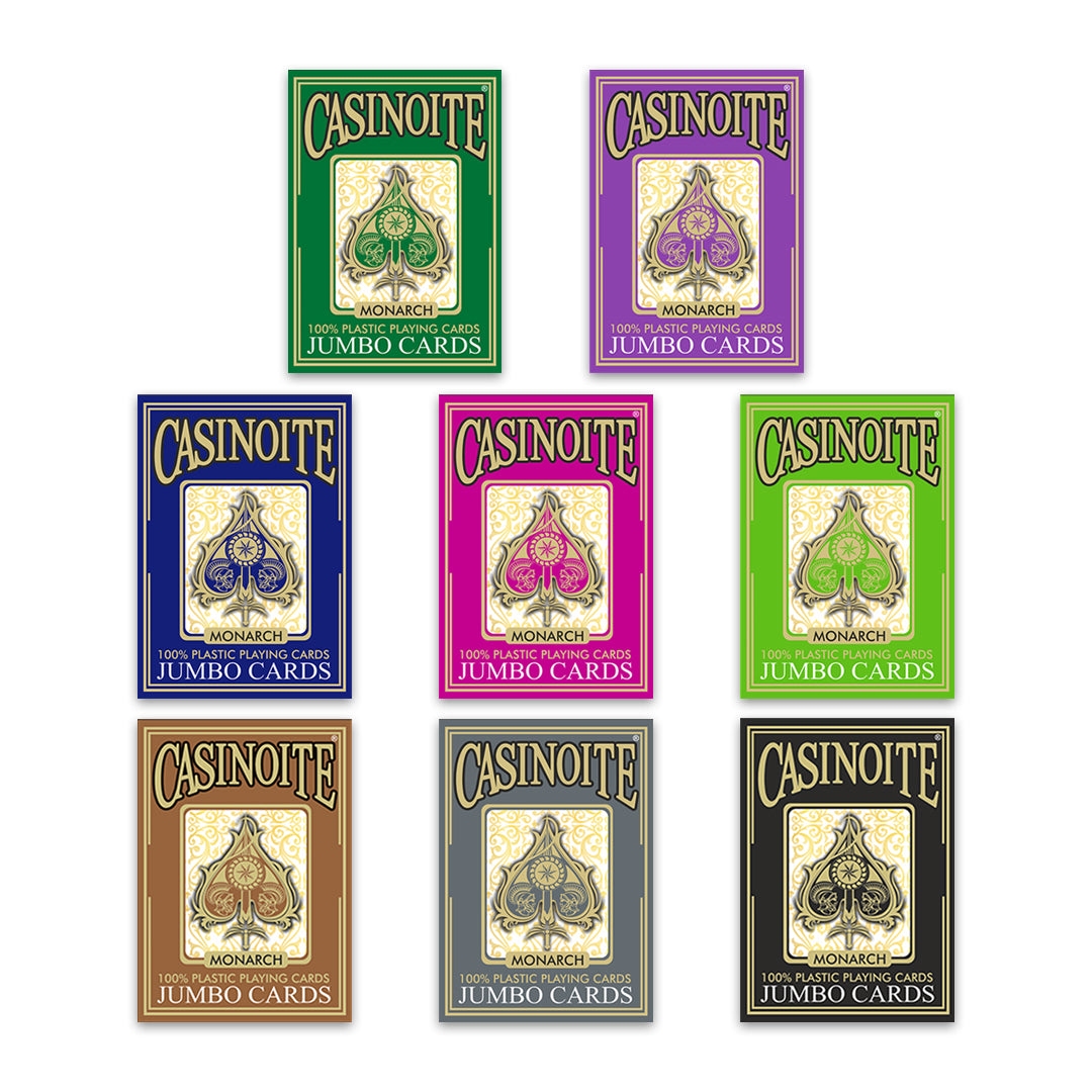 Monarch 100% Plastic Poker Playing Cards (8 Colors)
