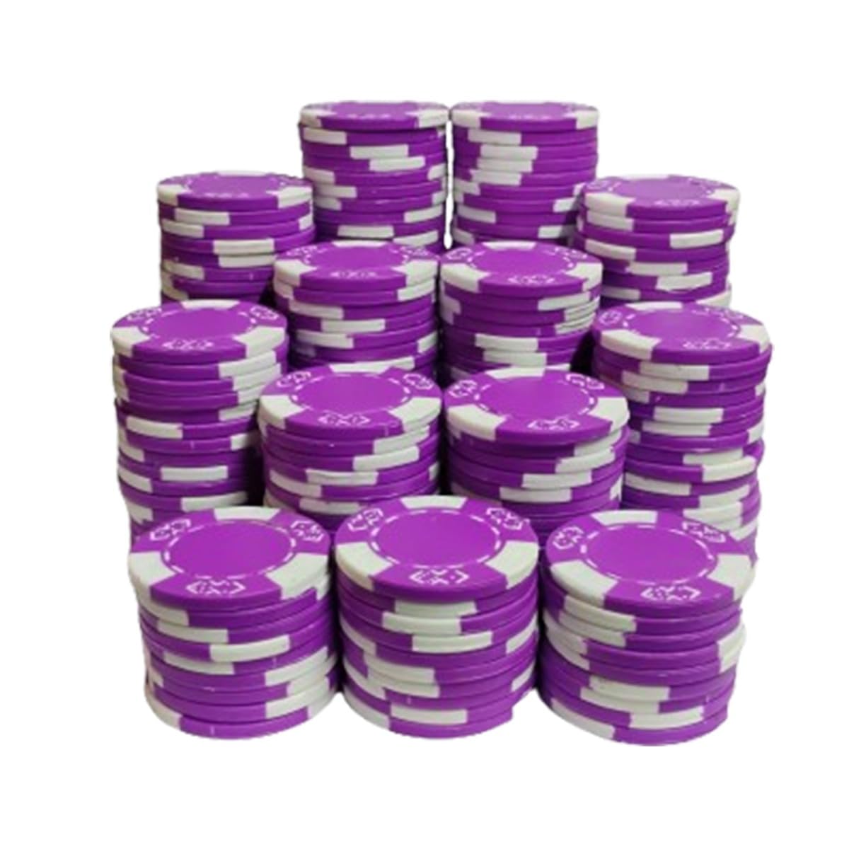 casinoite Billium Poker Chips Without Denomination 100 pcs Purple