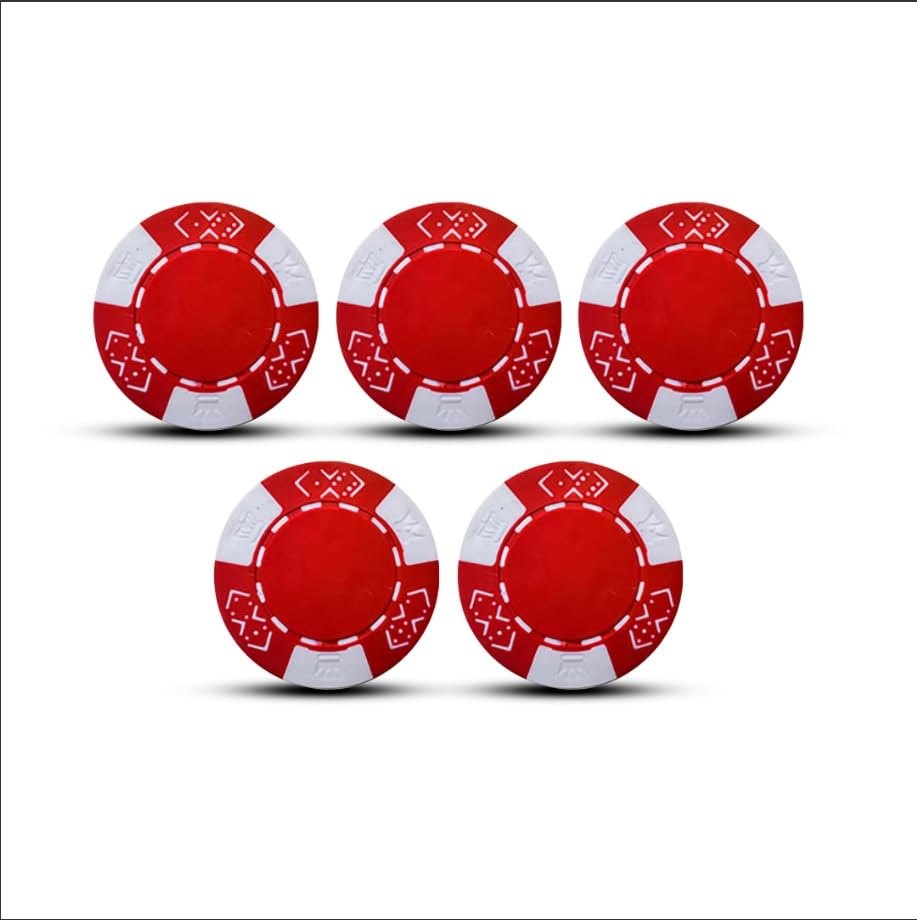 casinoite Billium Poker Chips Without Denomination 100 pcs Red