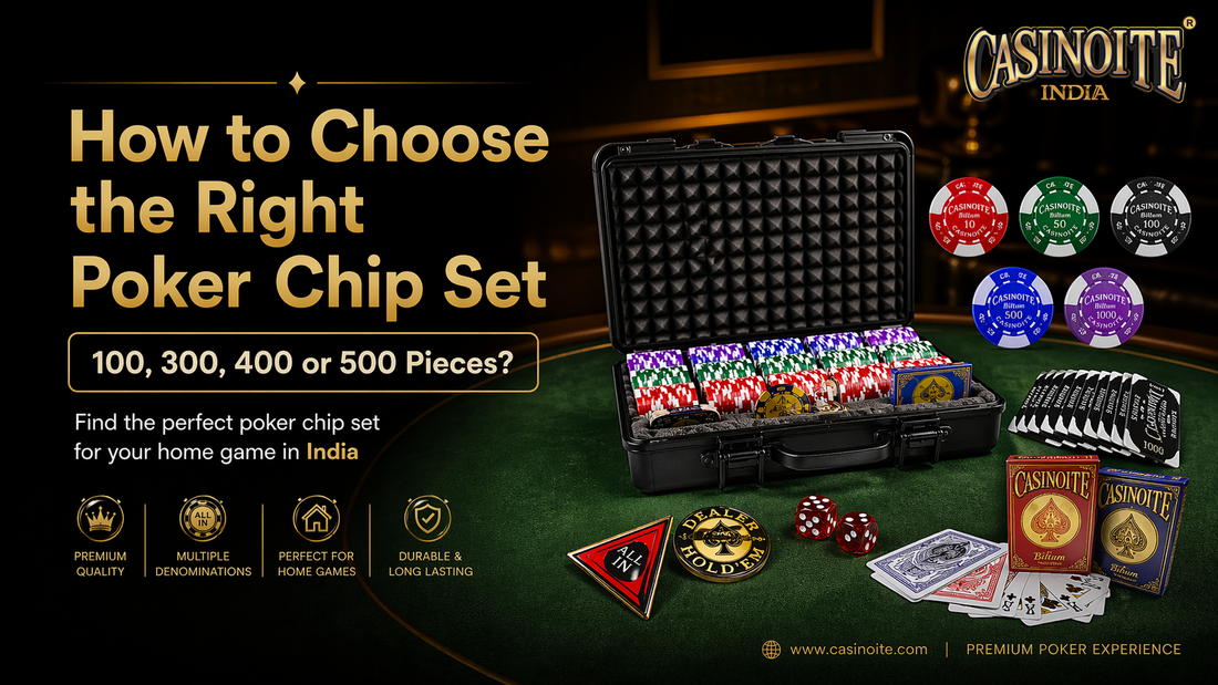 poker chip set India — Billium 500 clay composite chips by Casinoite
