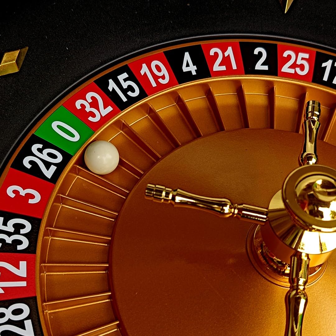 casinoite 18 Inch Roulette Wheel with 2 Roulette Balls