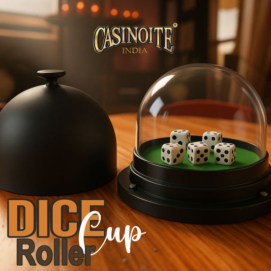Automatic Casino Dice Roller Cup Set with 5 Dices