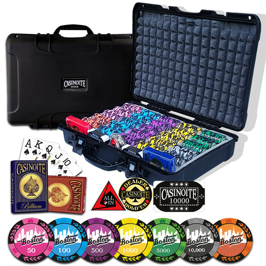 Poker Chips Set Boston 500 | Black Case