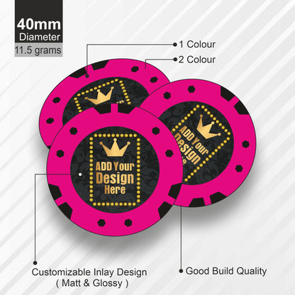 Tomcat Customised Poker Chips 40 MM