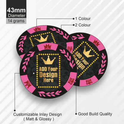 MIRAGE Customised Poker Chips  43 MM