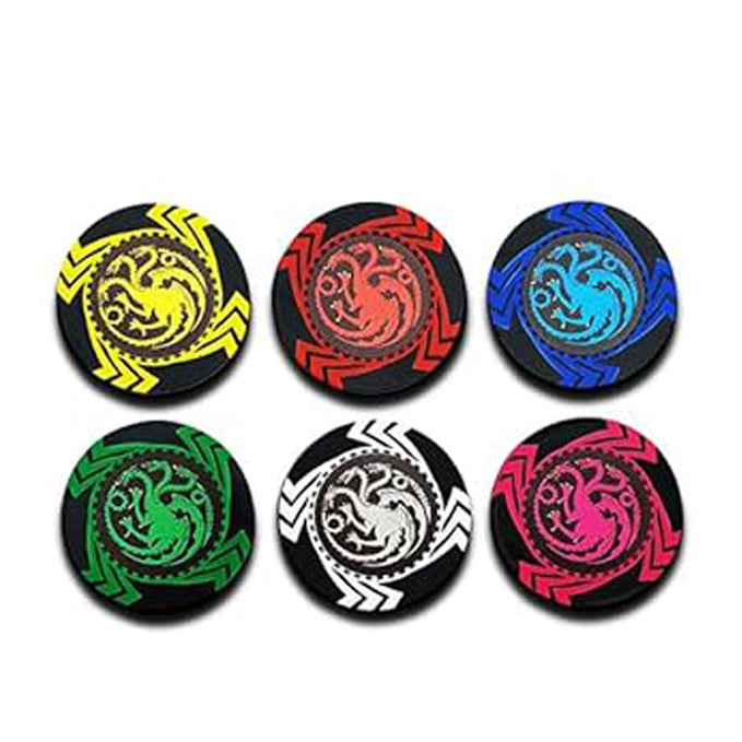 3 Headed Dragon | 45mm Casino Style Chip 300 (3 Headed Dragon Black Case 300 Chips)