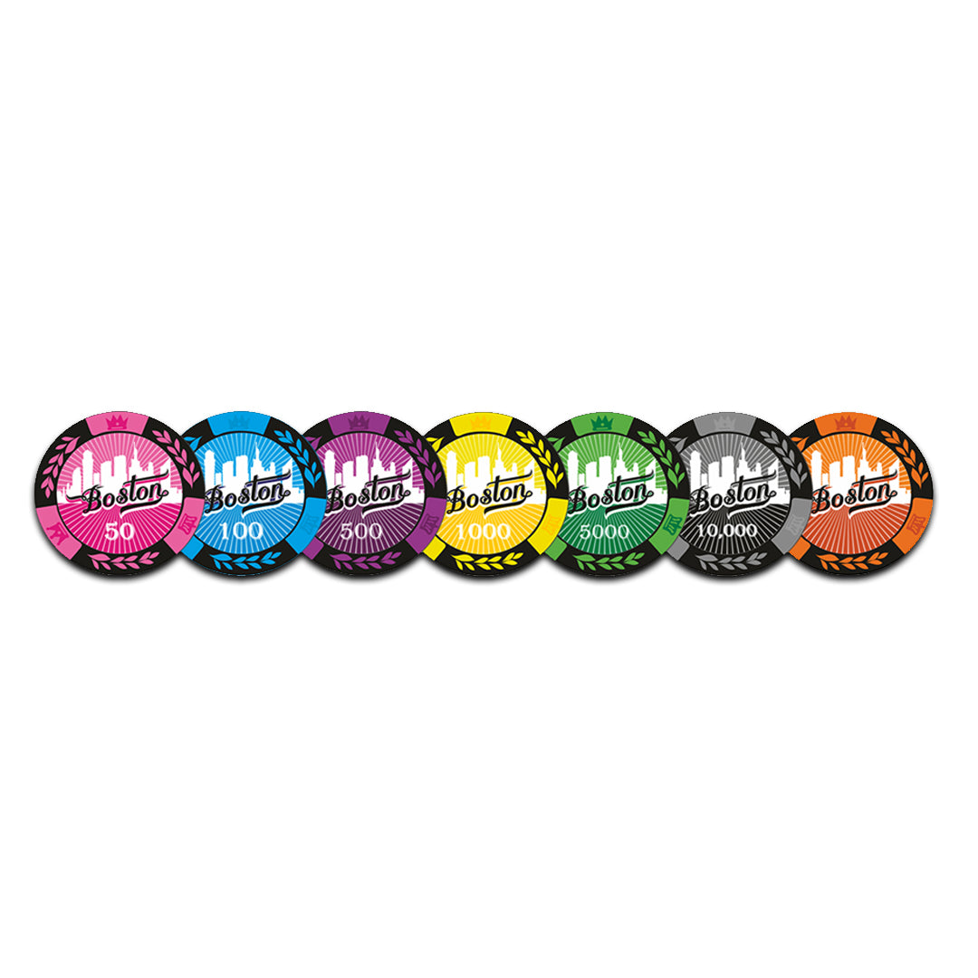 Poker Chips Set Boston 500 | Black Case