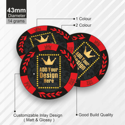 MIRAGE Customised Poker Chips  43 MM