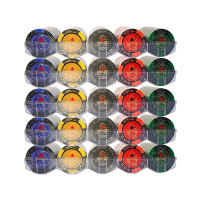 casinoite Poker Chips Set Monte Carlo 500 Chips 43mm