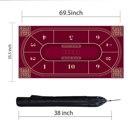casinoite Portable Poker Table Mat