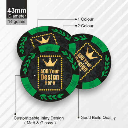 MIRAGE Customised Poker Chips  43 MM