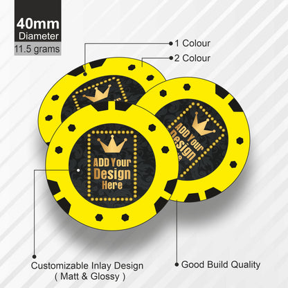 Tomcat Customised Poker Chips 40 MM