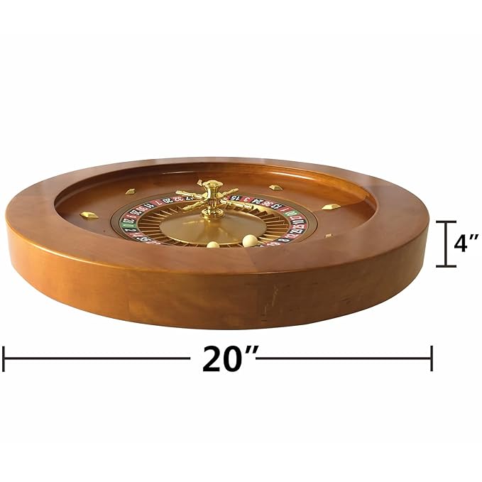 Wooden Roulette Wheel - 20Inch