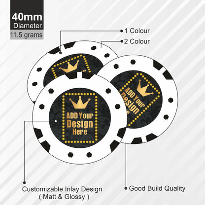 Tomcat Customised Poker Chips 40 MM