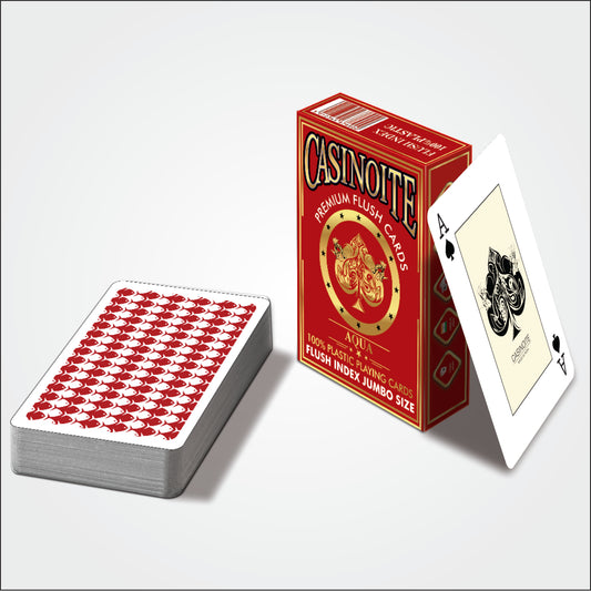 Aqua Premium Flush 100% Plastic Playing Cards (RED 1PCS)