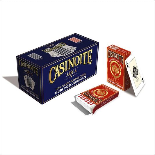 Aqua Premium Flush 100% Plastic Playing Cards (Red 12PCS)