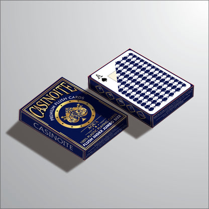 Aqua Premium Flush 100% Plastic Playing Cards (Blue 12PCS)