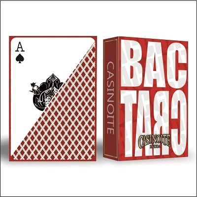 Baccarat Premium Plastic Coated Playing Cards (Red)