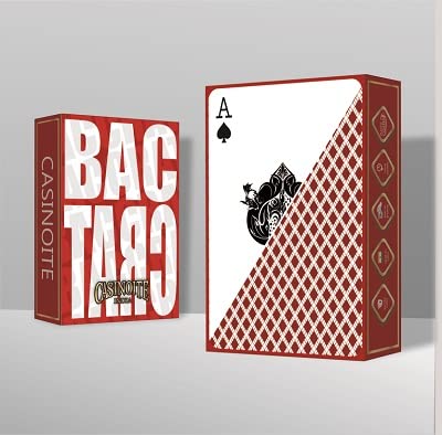 Baccarat Premium Plastic Coated Playing Cards (Red)