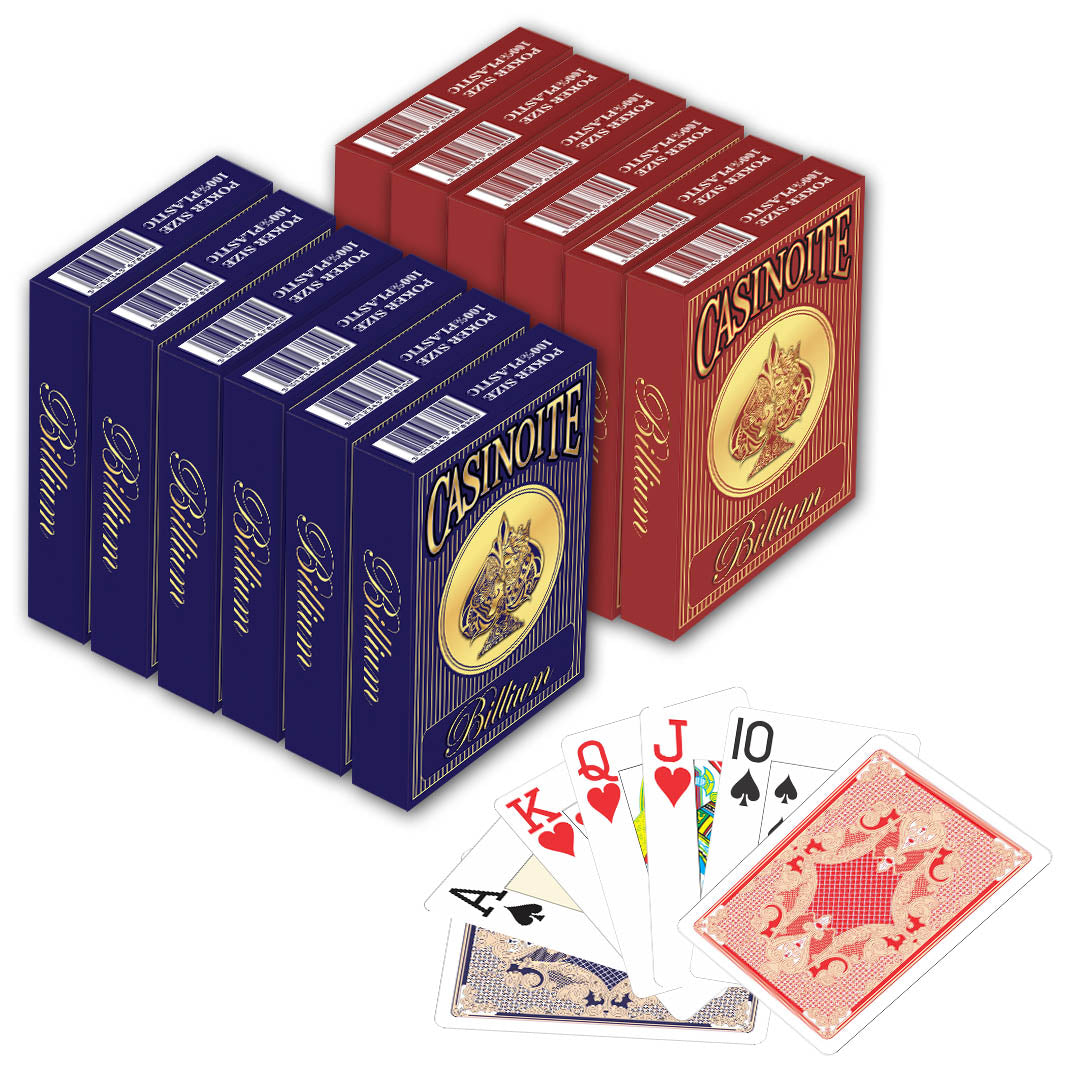 Billium Playing Cards (BILLIUM 12 PCS (6RED+6BLUE)