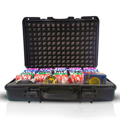 Billium 500 without Denominations with Bricks Chip Set | Black Case