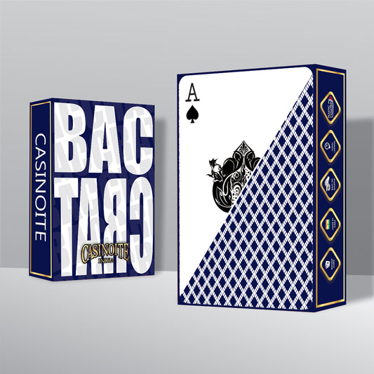 Baccarat Premium Plastic Coated Playing Cards (Blue)