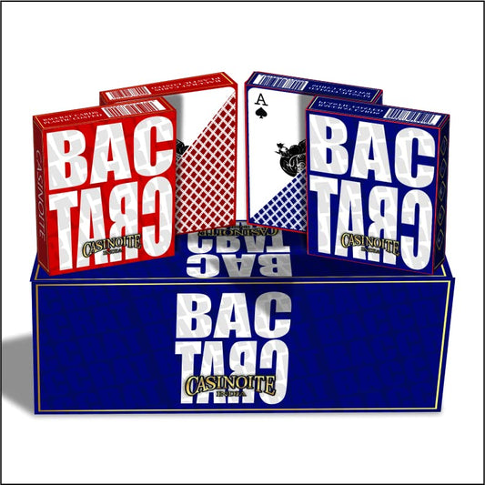 Baccarat Premium Plastic Coated Playing Cards (6RED+6BLUE)
