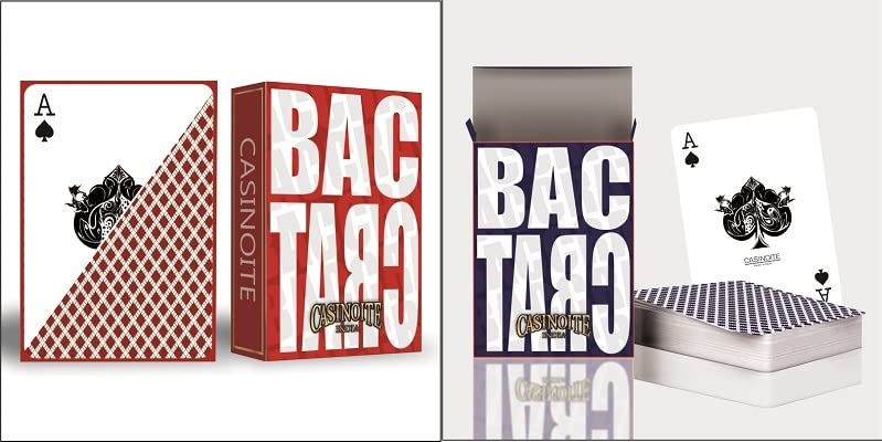 Baccarat Premium Plastic Coated Playing Cards (RED & Blue )